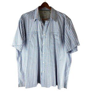 VTG Plus Size Arrow Performance Short Sleeve Button down Shirt, Men's XXL/TTG